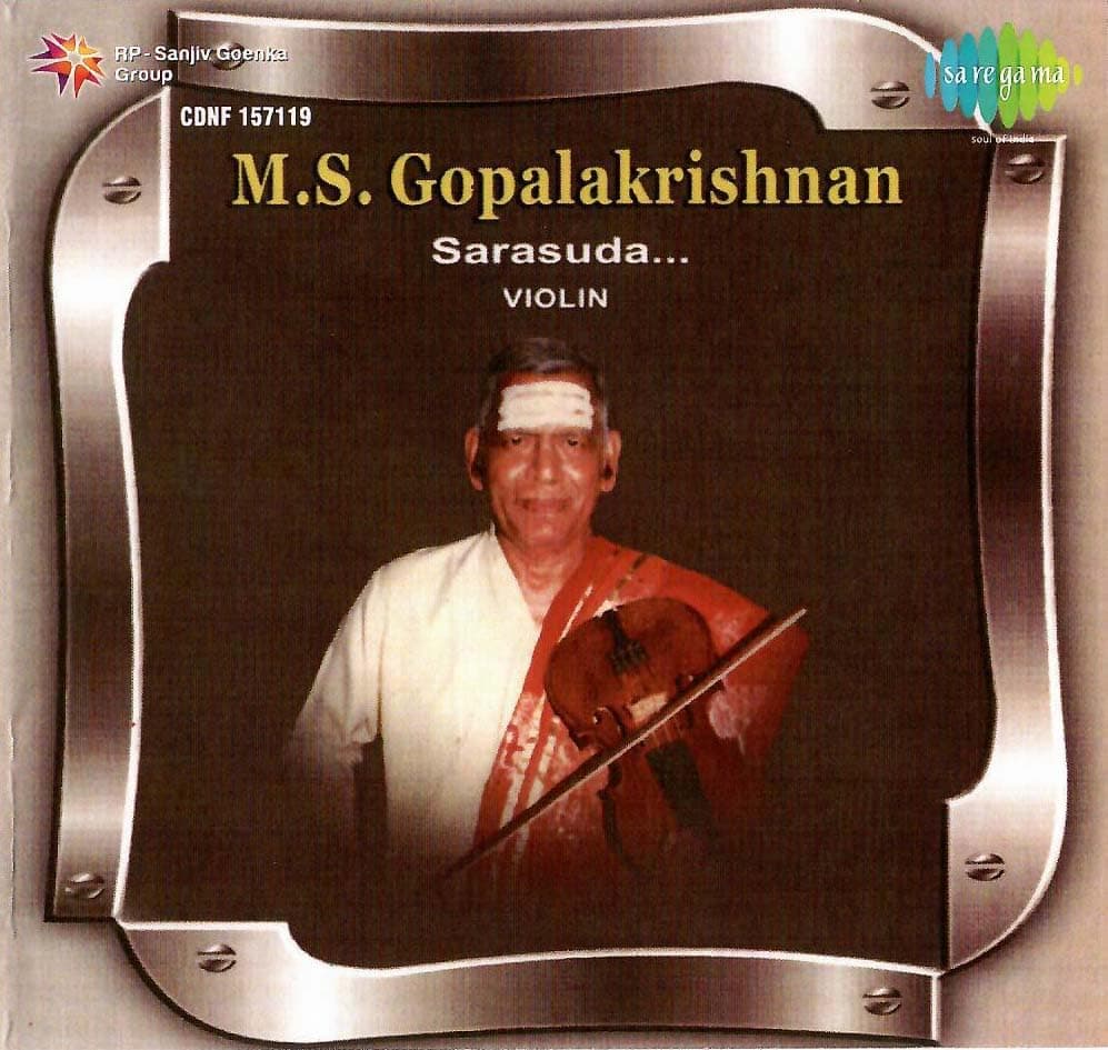 M.S. GOPALAKRISHNAN (SARASUDA) - CD