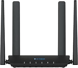 HI Focus 4G LTE Wi-Fi Router with RJ11 Volte Call Support, 300 Mbps Wireless Internet, 4 High-Gain Antennas, 2 LAN Ports & Type-C Power | SIM Broadband Router for Home, Office & Remote Areas