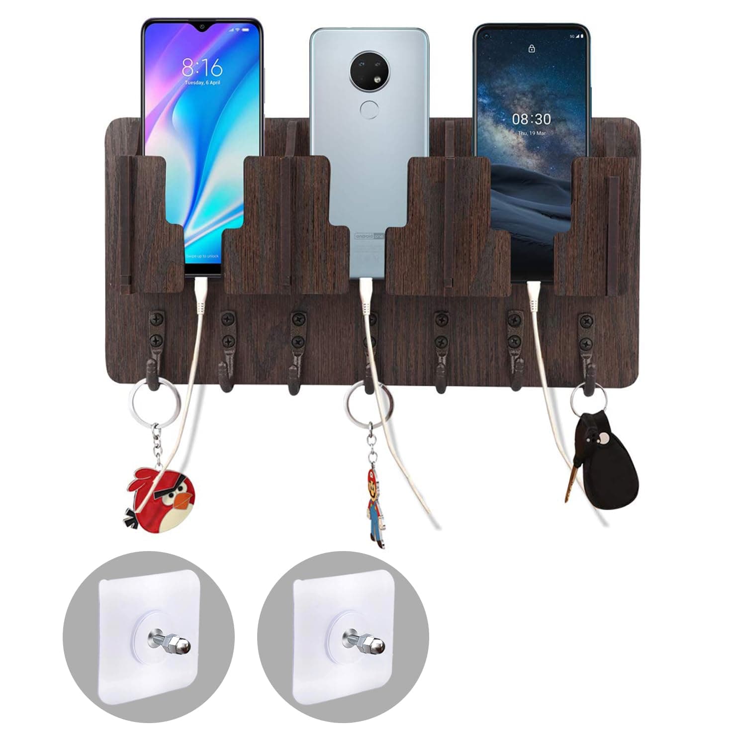 Sehaz Artworks Key Holder for Home Decor Stylish Without Drill - 32x16 CM
