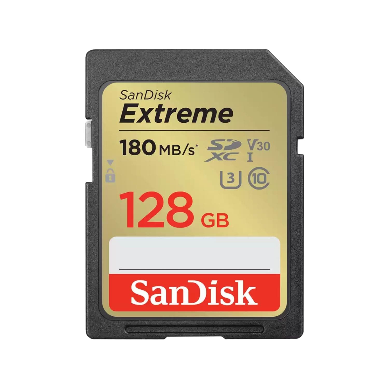 SanDisk Extreme SD UHS I 128GB Card for 4K Video for DSLR and Mirrorless Cameras 180MB/s Read & 90MB/s Write