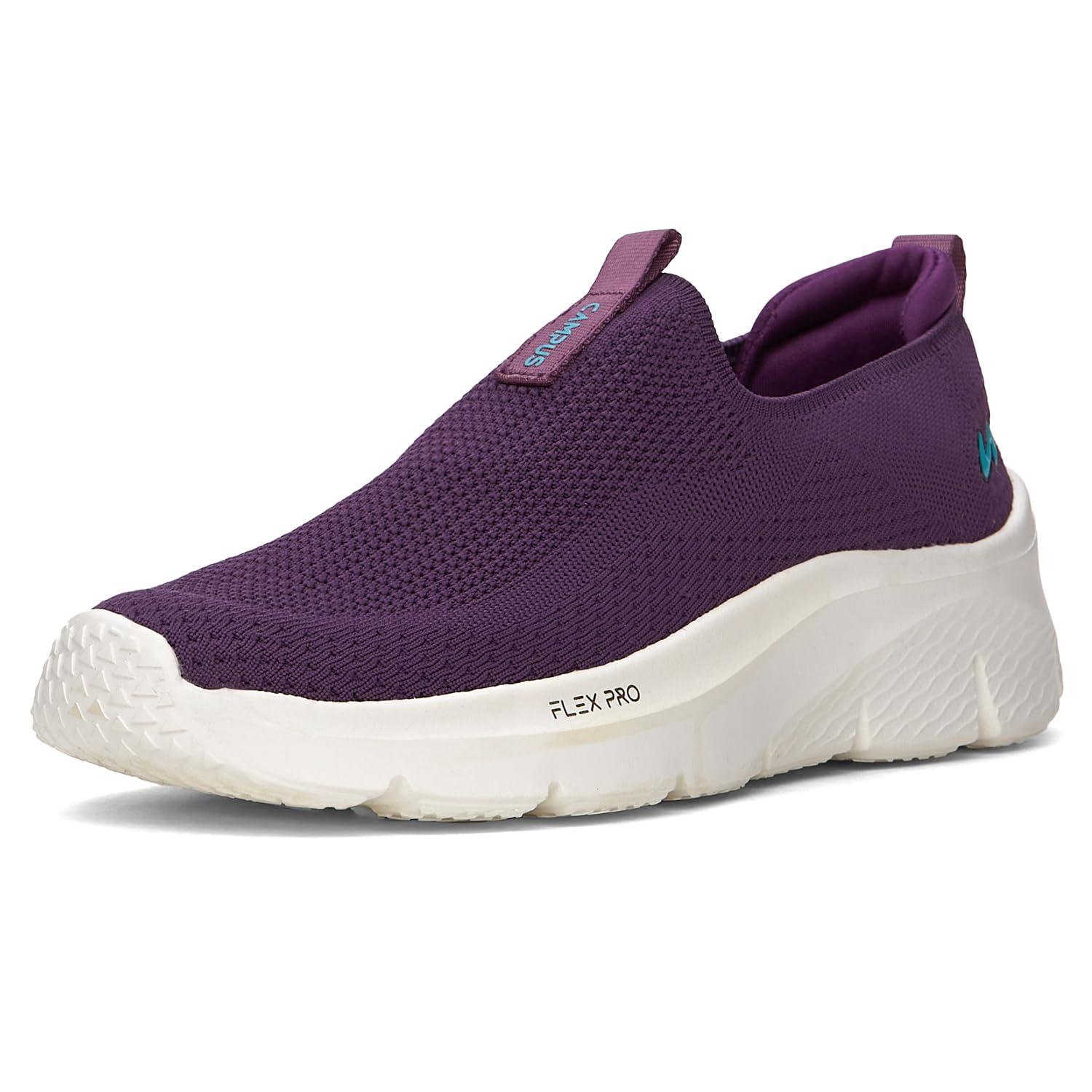Campus Women's KURSTIN Walking Shoes D.Purple/S.GRN - 6UK/India