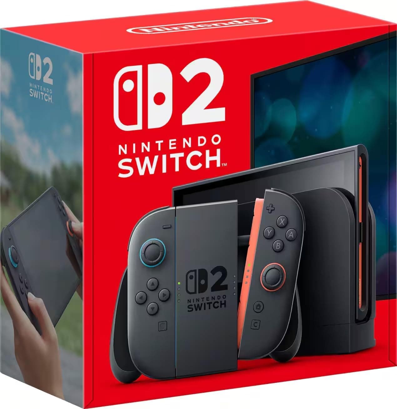 Nintendo Switch 2 Standard Edition with Red & Blue Joy Con (Black)
