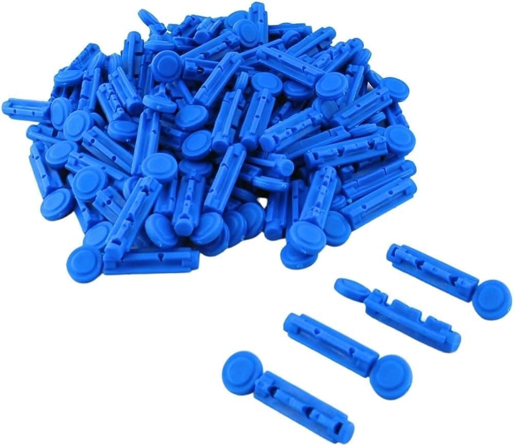 ADZECT 200Pcs Round Lancet For Dr Morepen BG-03 Round Lancet Needle,Vital Round Lancets Glucometer Lancets (200), Blue