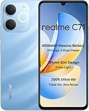 realme C71 4G Smartphone 4GB+64GB,6.745 inch Screen, 90Hz Eye Comfort Display, 6300mAh Battery, 37MP Cameras, Unisoc T7250 Chip, IP54, Sea Blue