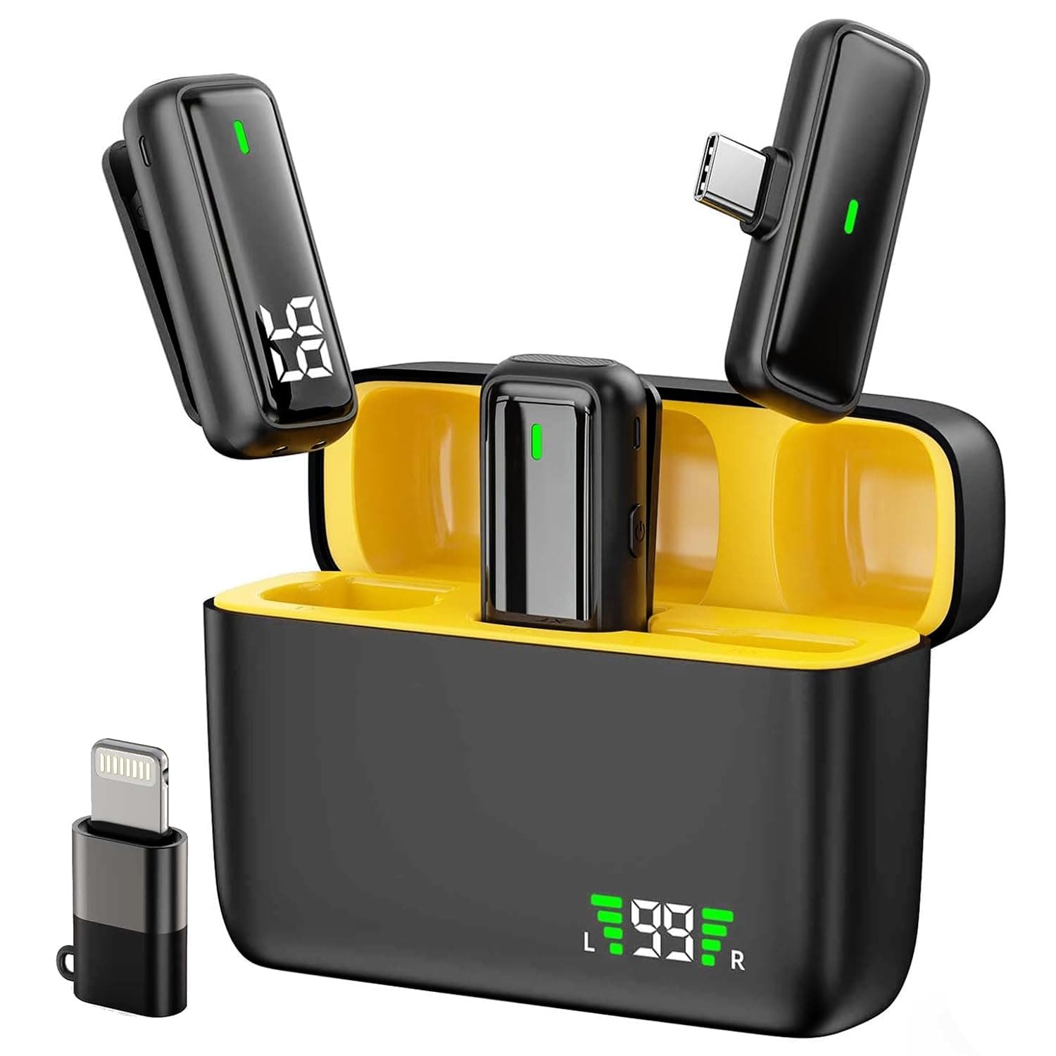 String Swing Wireless Microphone, Noise Cancellation, for iPhone & Android
