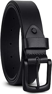 HAMMONDS FLYCATCHER Belt for Men Leather Original - Adjustable Waistband up to 46 Inches Belt for Jeans & Dress Pants - 1.5" Width - Zinc Casted Buckle - Formal & Casual Wear - Branded Men Belts