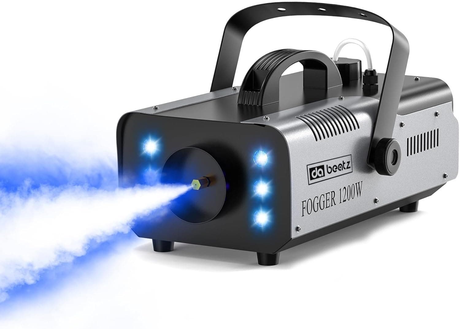 DaBeatz Fog Machine 1200W with Wireless Remote Control & 6 Colorful LED Lights – Professional Smoke Machine for Halloween, Christmas, Wedding, DJ Party, Stage & Outdoor Events
