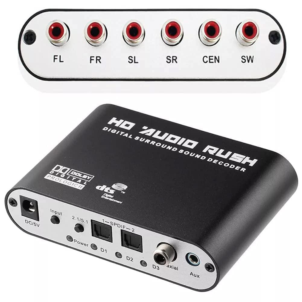 VOOCME® Audio Decoder 5.1 Audio Decoder Surround Sound Rush for STB DVD Player HD Player Xbox 360 (VM-AR-07)