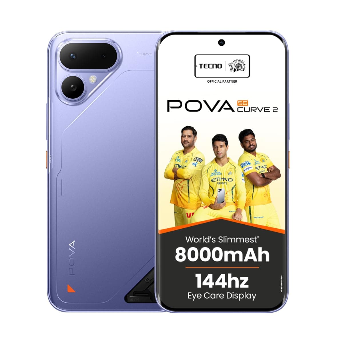 Tecno Pova Curve 2 5G (Mystic Purple, 8GB RAM, 256GB Storage)