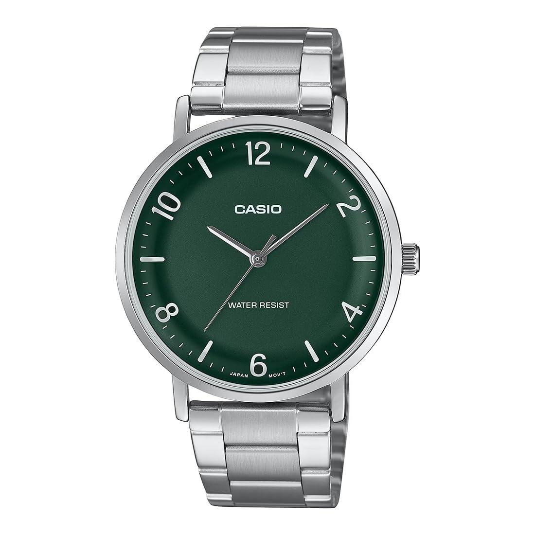 Casio Men MTP-VT03D-3BDF Analog Green Dial Men (A2406)