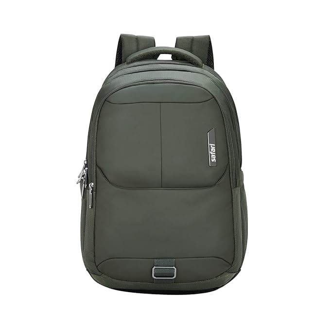 Safari Forge 34L Laptop Backpack, 3 compartments, Raincover, Antitheft pocket, Trolley Sleeve, Organizer, Bottle holder, Front pocket, College bag, school bag, Formal backpack