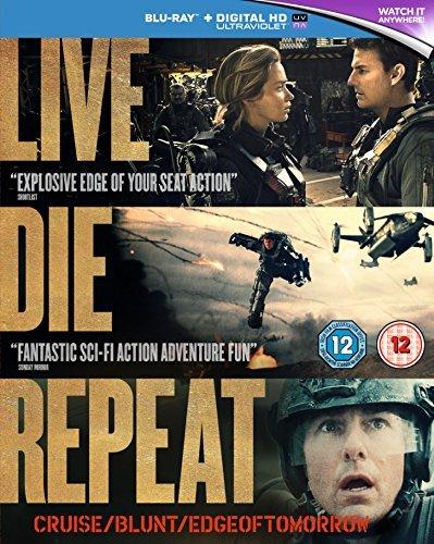 Tom Cruise: Edge of Tomorrow - Live. Die. Repeat. (Blu-ray + Digital HD + UV) (Uncut | Region Free | UK Import)