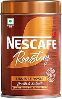NESCAFE Roastery | Premium Imported Coffee | Medium Roast | Crafted by Master Roasters |Elevate your Coffee Experience | Rich & Intense Taste | 95g Tin (New Launch) Canister
