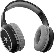 ZEBRONICS Thunder Bluetooth 5.3 Wireless Over Ear Headphones with 60H Backup, Gaming Mode, Dual Pairing, ENC, AUX, Micro SD, Voice Assistant, Comfortable Earcups, Call Function(Black)
