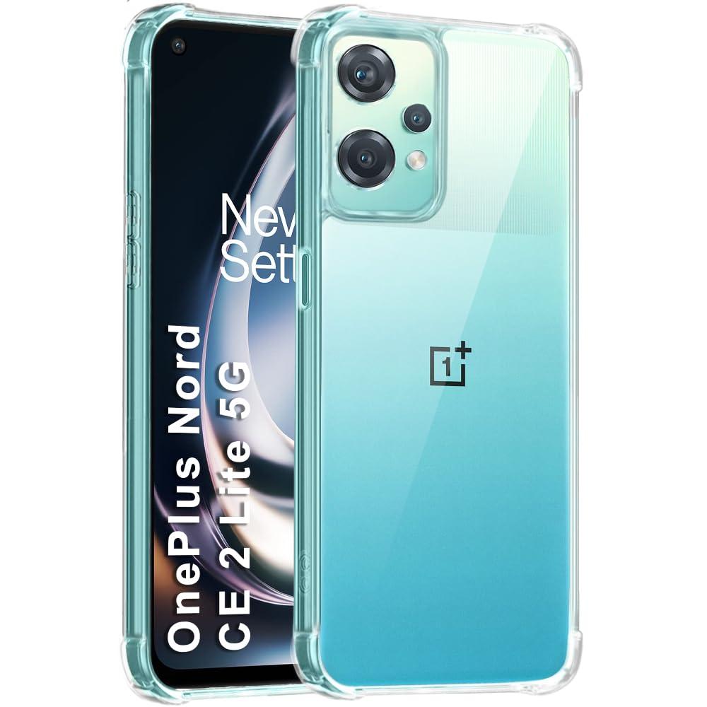 TheGiftKart Shockproof Clear Back Cover Case for OnePlus Nord CE 2 Lite 5G | 360 Degree Protection | Hard Transparent Back Cover Case for OnePlus Nord CE2 Lite 5G (PC & TPU, Transparent Bumper)
