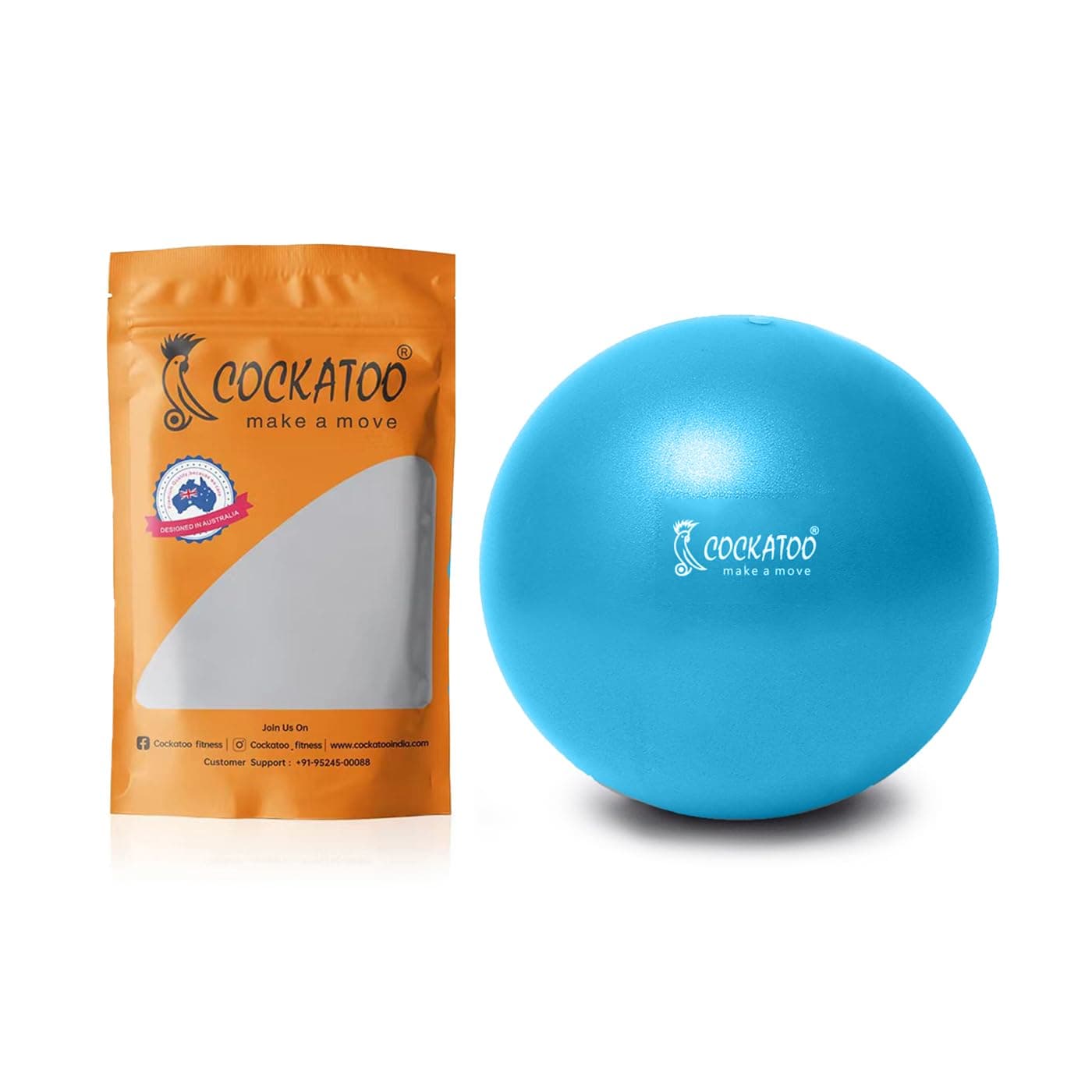 Cockatoo PVC 25 Cm Mini Gym Ball, Exercise Ball, Exercise & Fitness, Blue