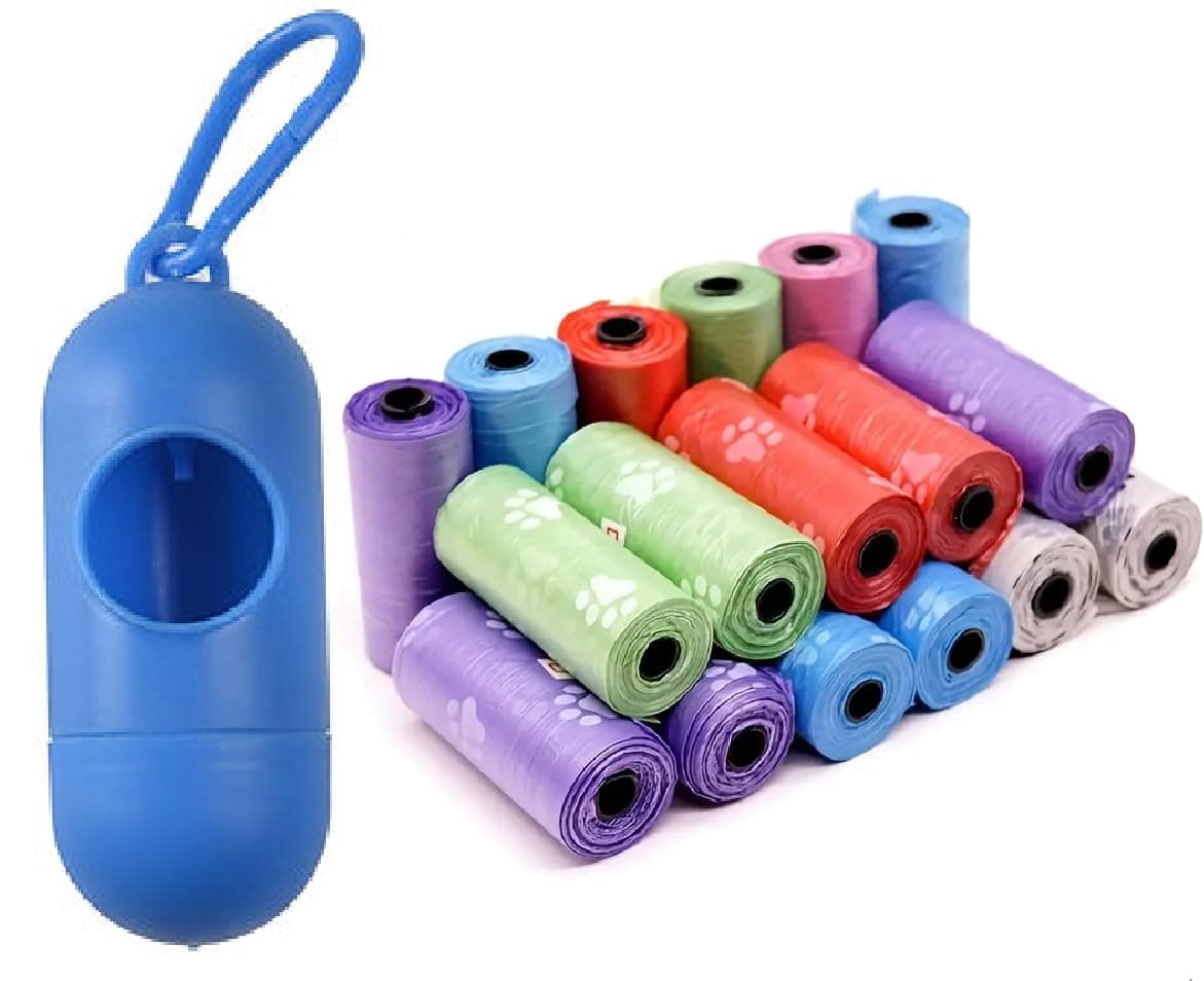 Style Keepers Baby Disposable Diaper Bags with Dispenser Waste Bags 6 Refill Rolls/90 Bags Convenient & Quick Diaper Disposal Unscented Leak&Odors Proof Diaper Trash Bags (6 Roll + Case) 7 Set