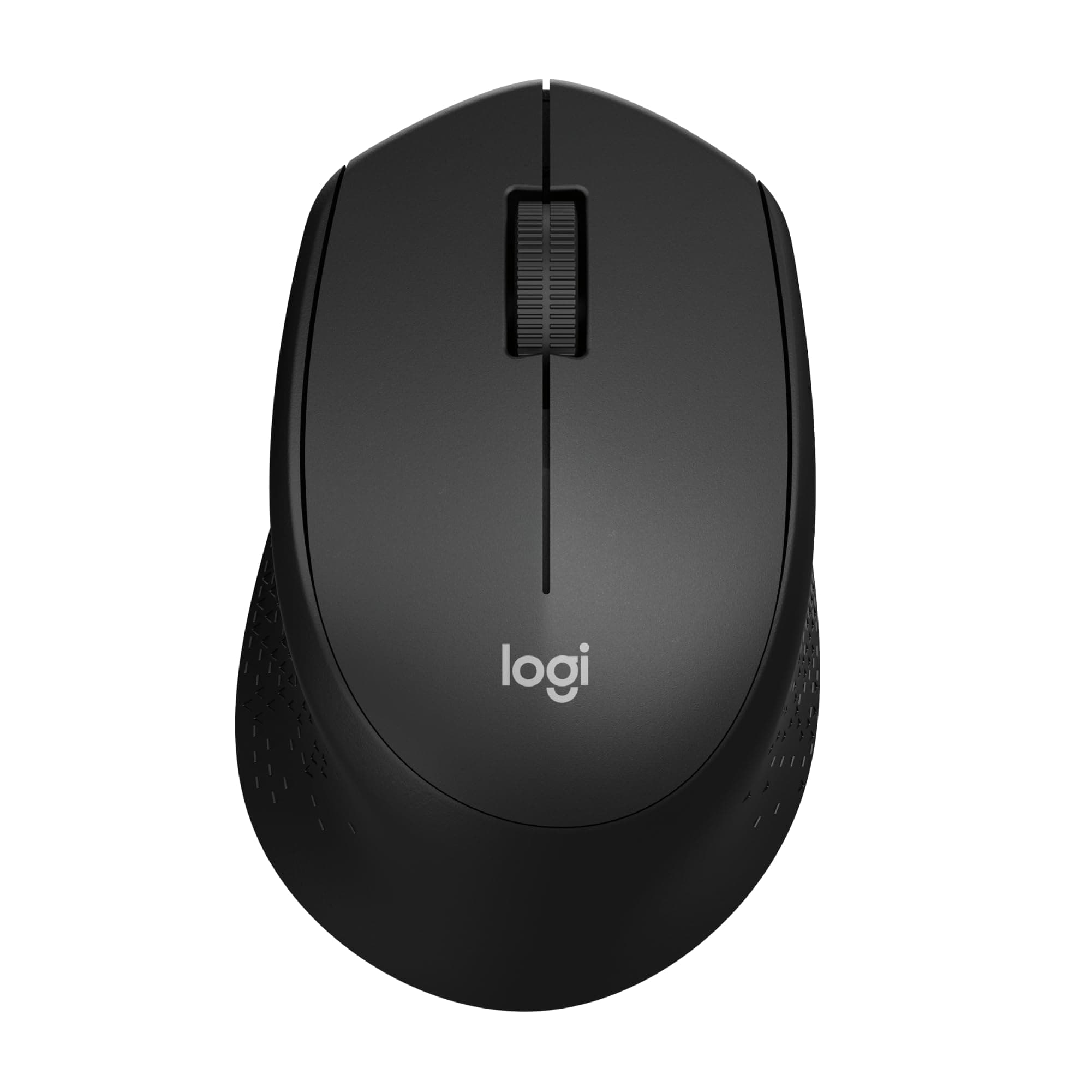 Logitech M331 Silent Plus Wireless Mouse, 2.4GHz with USB Nano Receiver, 1000 DPI Optical Tracking, 3 Buttons, 24 Month Battery Life, PC/Mac/Laptop - Black