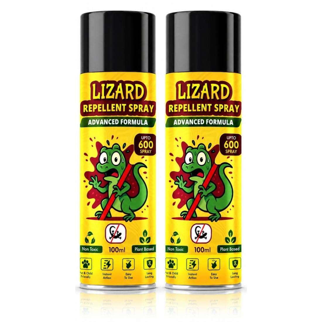 Lizard Killer Control Spray for Home | Powerful Lizard Repellent And Control Spray for Walls, Kitchen And Corners | Easy-to-Use Pest Control Solution for Chipkali (Pack Of 2)