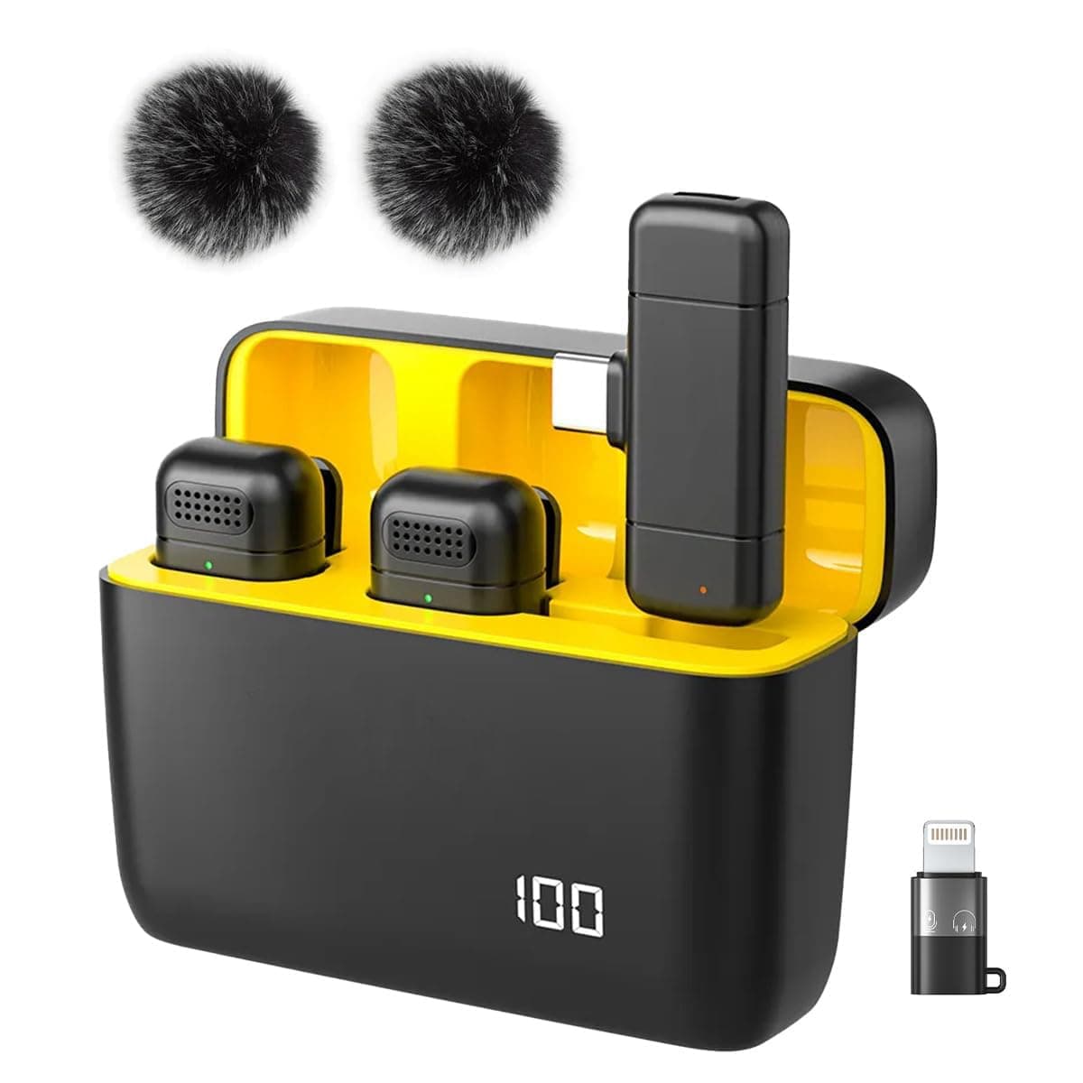 UTECTION by VOOK Wireless Mic with Noise Cancellation for iPhone & Android