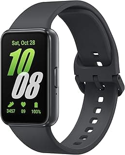 Samsung Galaxy Fit3 (Gray) | 4cm AMOLED Display | 13 Days Battery | 100+ Exercises | Media Control | Track Sleep | Track Your Workout