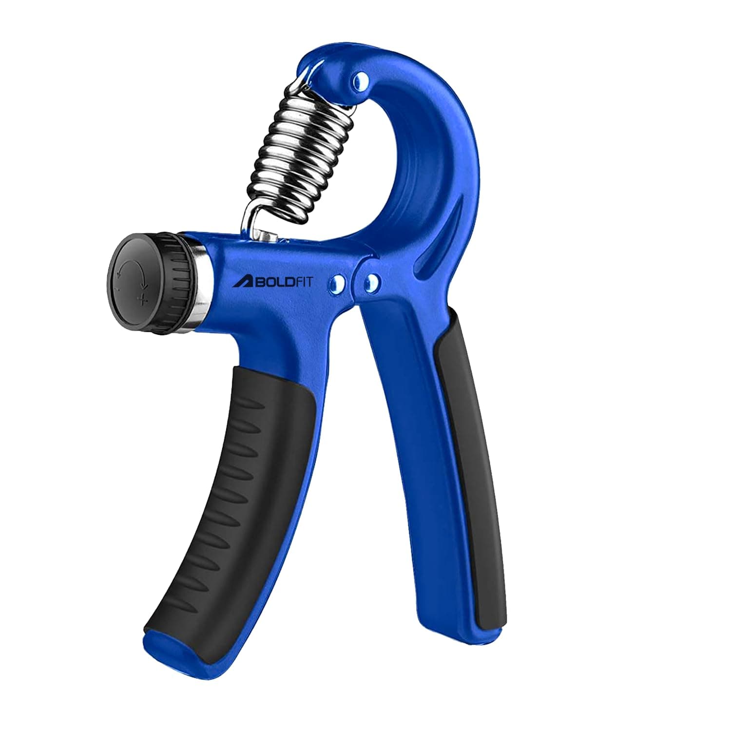Boldfit Hand Gripper for Men & Women Hand Grip Strengthener for Forearm, Wrist & Finger Workout Fitness Equipment for Home & Gym Training (60 Kg) Blue
