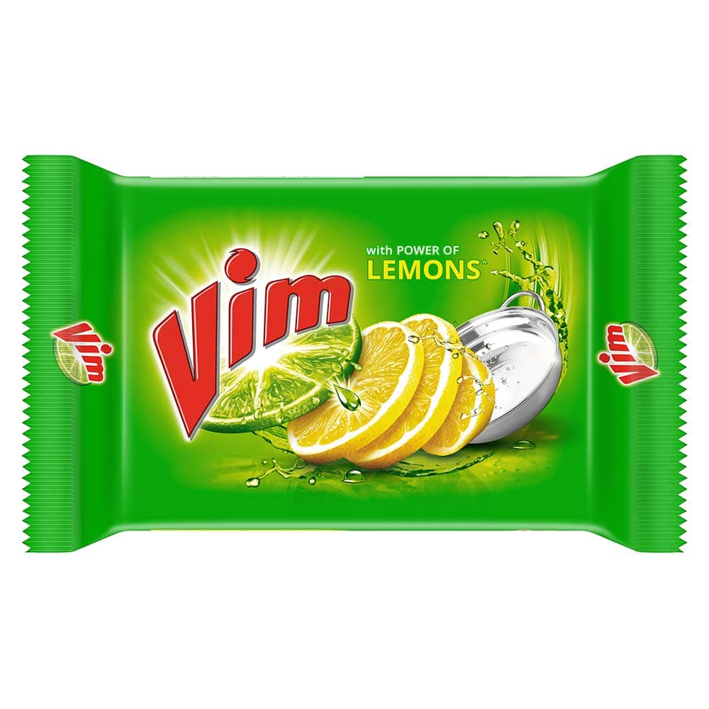 Vim Fresh Lemon Dishwash Bar 200 g (Combo Pack of 3) Tough Stain & Grease Removal For Utensils - Dish Washing Bar Soap