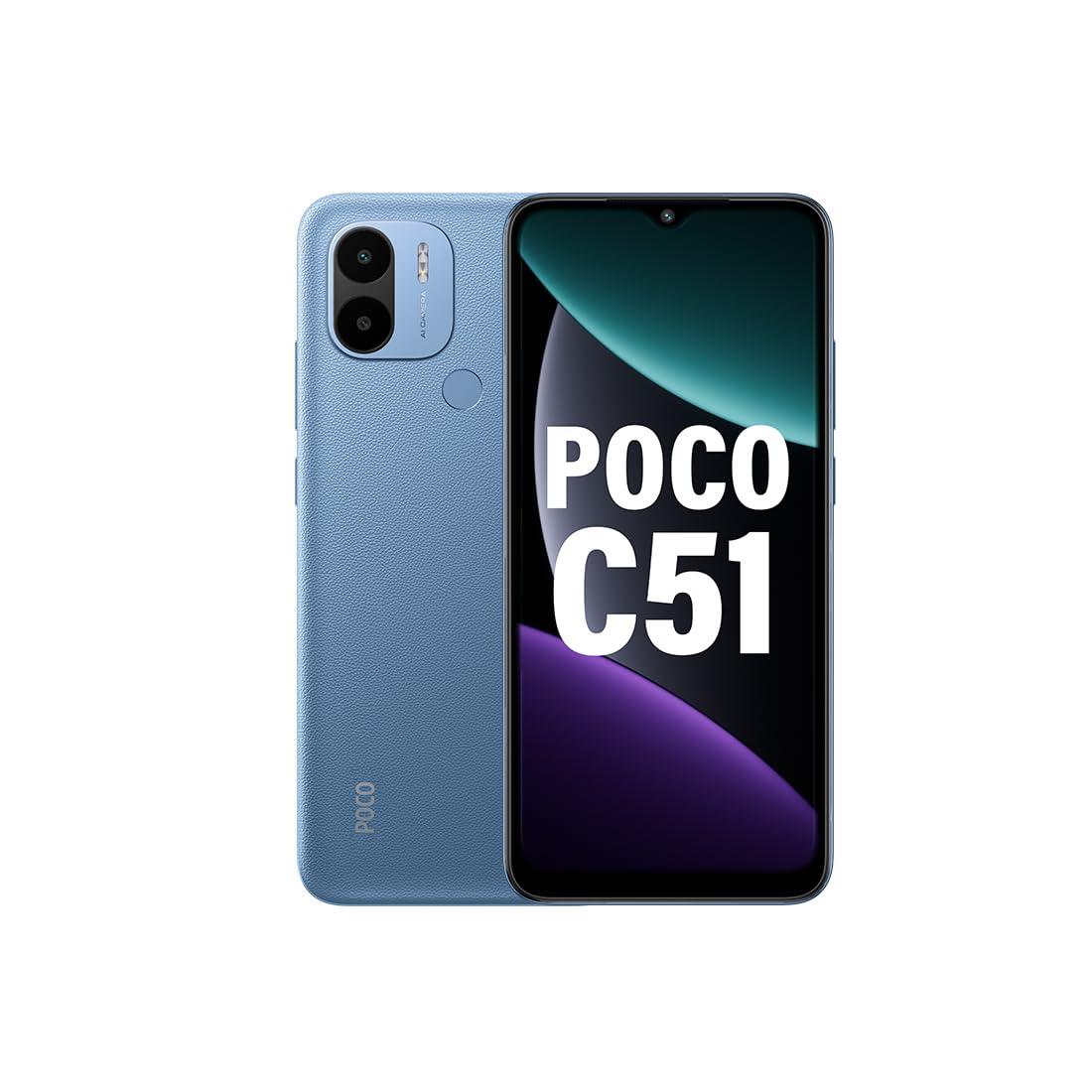 Poco C51 (Royal Blue, 4GB RAM, 64GB Storage)