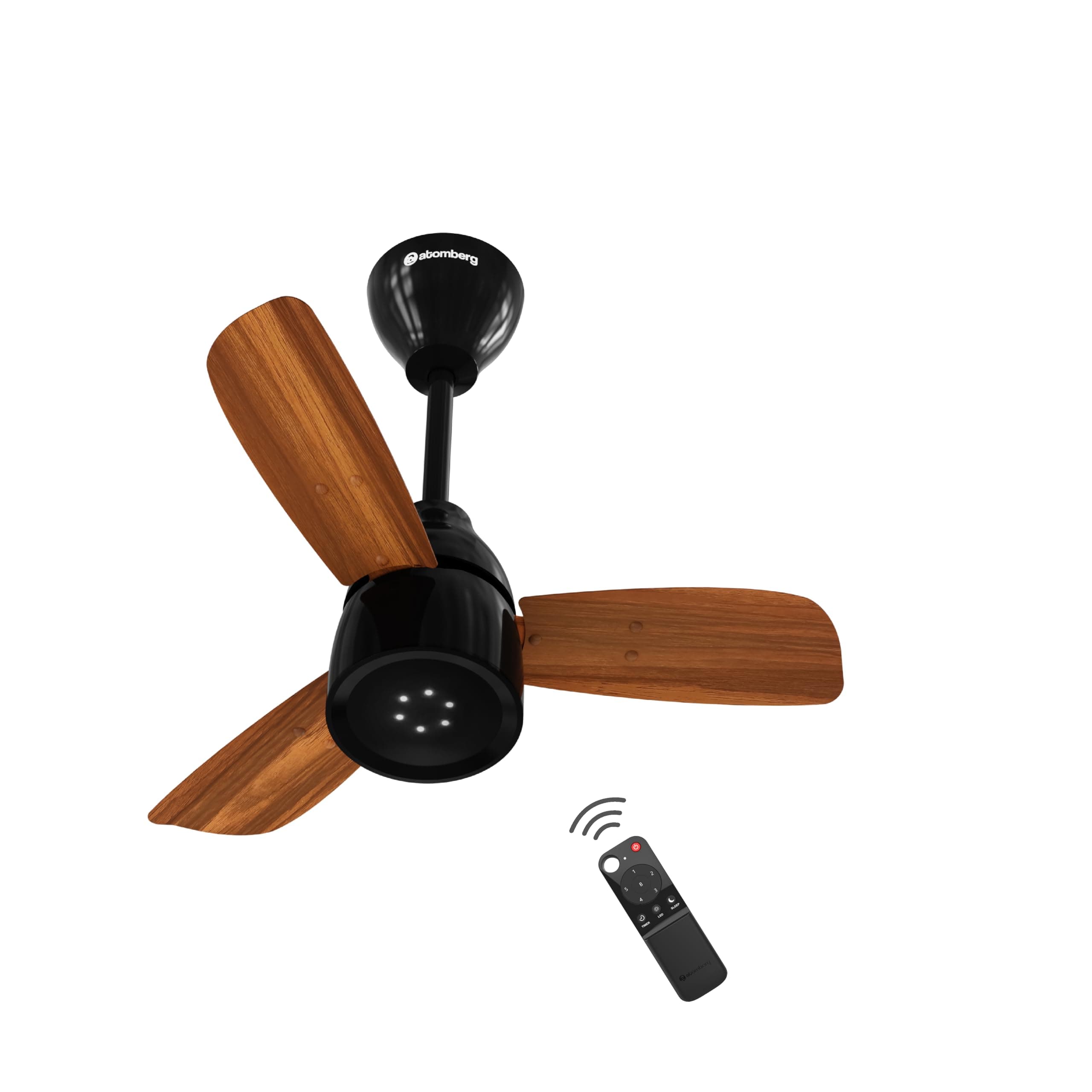 atomberg Renesa Enzel 600mm Newly Launched BLDC Ceiling Fan with Remote | BEE 5 star |High Air Delivery|LED Speed Indicator |Low Noise |Sleek Design | Power Saving | 3 Year Warranty | Honey Maplewood