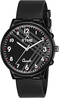 XTIME Analogue Wrist Watch Round Dial & Softest Resin Strap for Men's & Boys