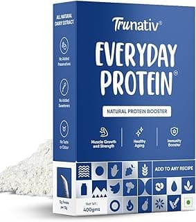 Trunativ Cookable Milk Whey Protein Isolate| 90% Protein Per Serving | Muscle Growth & Immunity Booster| Natural Protein Powder| No Added Sugar | Higher Protein Absorption | Unflavoured 400g (Pack of 1)