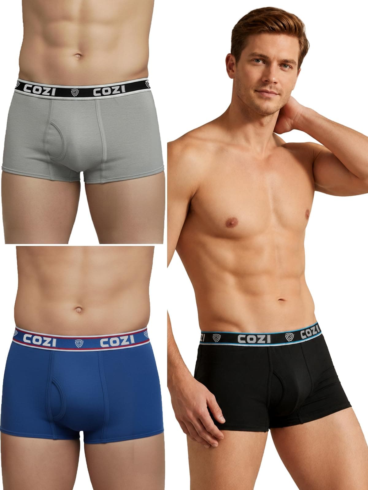 Lux Cozi Men's Cotton Boxers (Pack of 3) (8904209873163_COZI_BIGSHOT_SLP_DRW_85_Assorted) (Color & Prints May Vary)