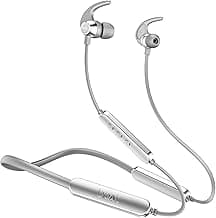 Boat Rockerz 255 Pro+, 60H Battery, Fast Charge, IPX7, Dual Pair,Low Latency,Magnetic Buds, Stream Ad Free Music via App Support, in Ear Bluetooth Neckband, Wireless with Mic Earphones (Moon White)