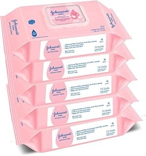 Johnson's Baby Wet Wipes | 360 Wipes | Alcohol & Soap Free | Prevents Rashes & Redness | with 3X Moisturising Lotion | As Mild as Pure Water | Enriched with Glycerin |