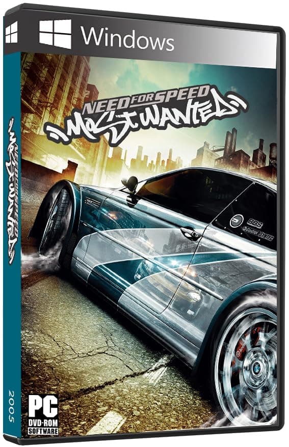 Need for Speed Most Wanted 2005 Pc Game Complete Box Pack Physical DVD (Black Edition)