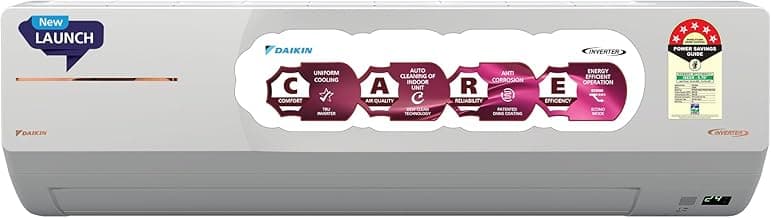 Daikin 1.5 Ton 5 Star,New Star rated, Inverter Split AC (Copper, PM2.5 Filter, MTKM50XV16, White)