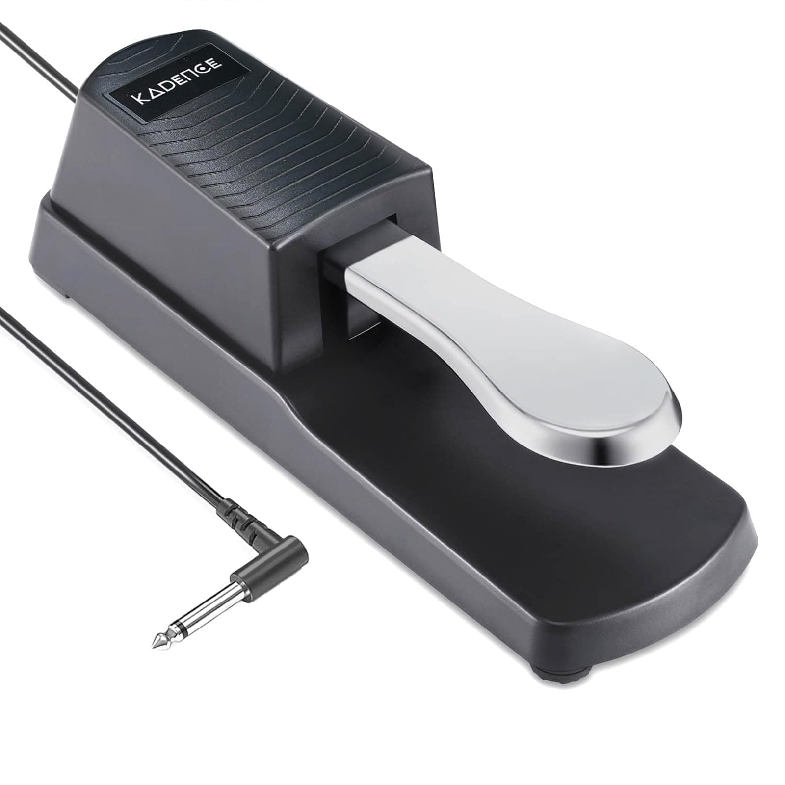 Kadence PAD-01 Jamming Series Universal Sustain Pedal | Piano-Style Feel with Polarity Switch | 6.35mm Jack | Anti-Slip Base | Compatible with Keyboards, Digital Pianos & MIDI Controllers | Black