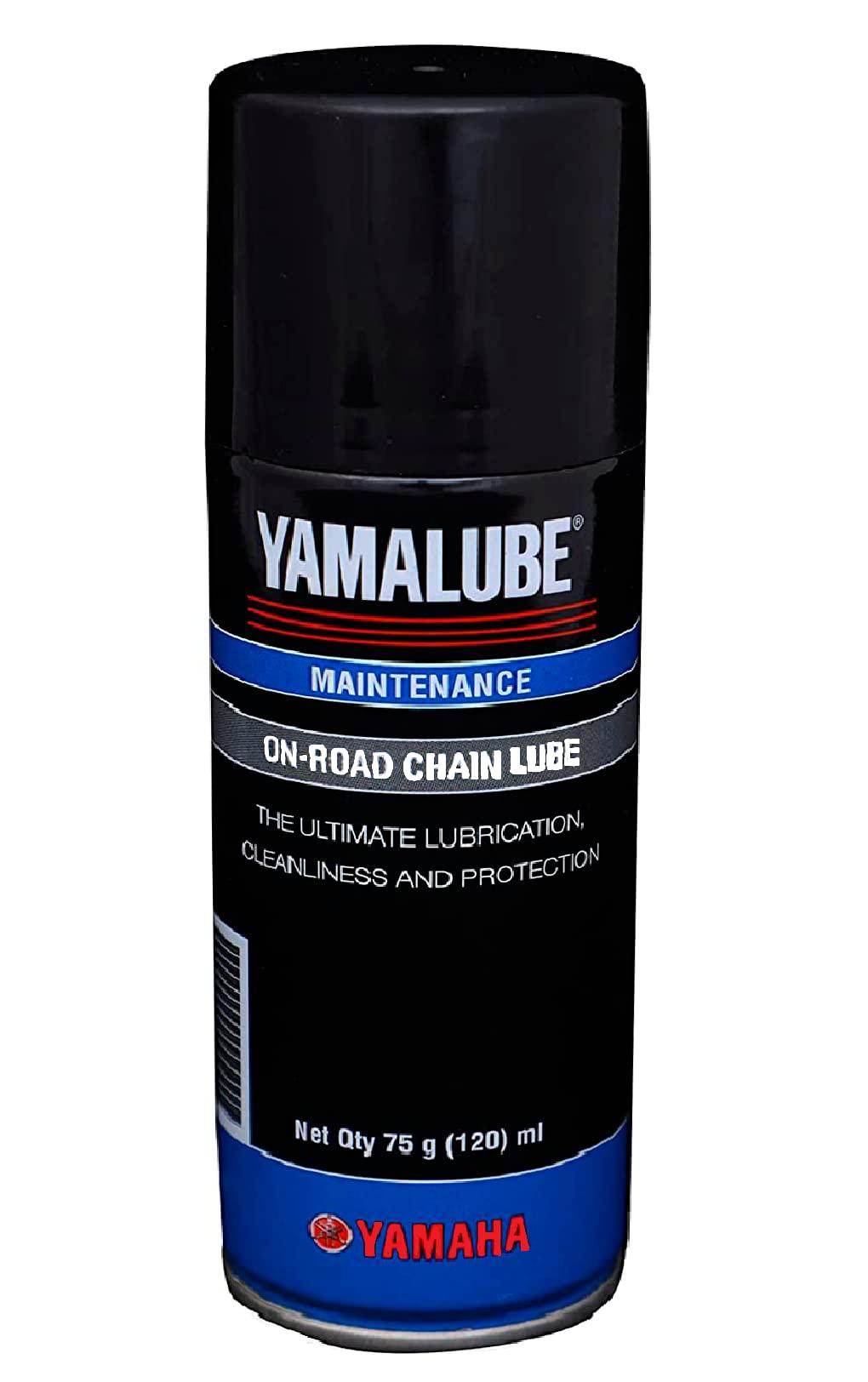 YAMAHA Yamalube Chain Lube For All Bikes 120Ml, Black (90793Ad82200, Pack Of 1), Aerosol