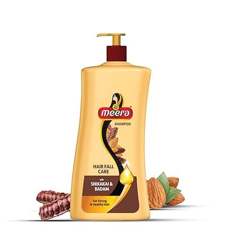 Meera Hairfall Care Shampoo, With Goodness Of Badam and Shikakai, For Men And Women, 650ml.