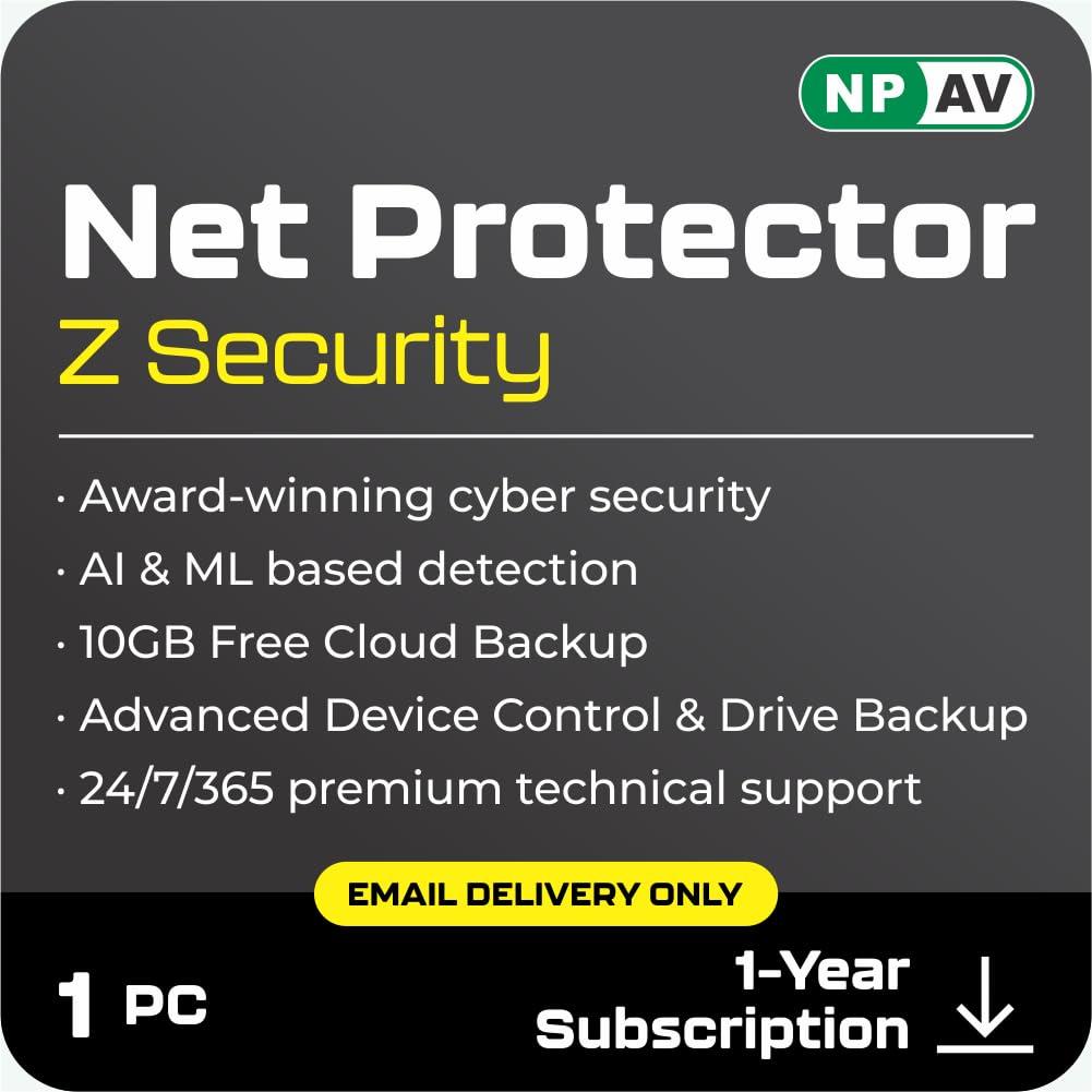 Net Protector Antivirus for PC Z Security 2026, 1 year (Email delivery in 1 Hour - No CD)