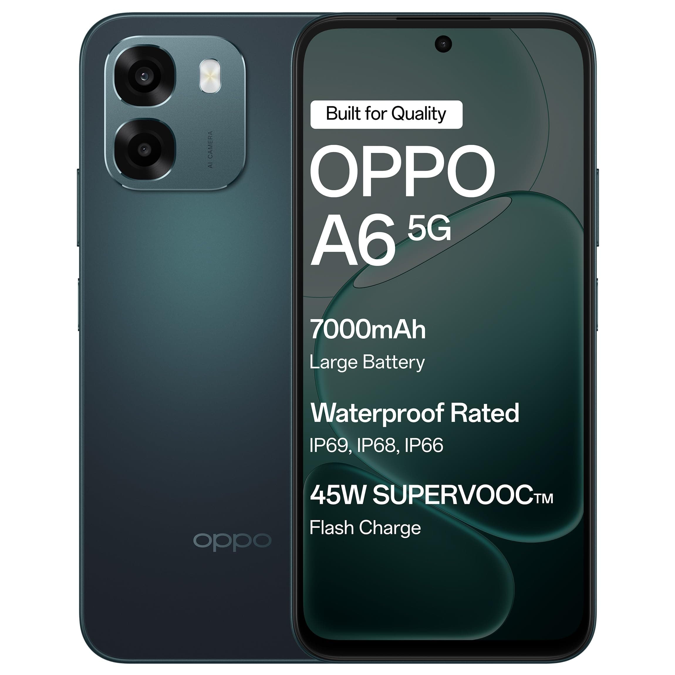 Oppo A6 5G (Sapphire Blue, 4GB RAM,128GB Storage) with No Cost EMI/Additional Exchange Offers
