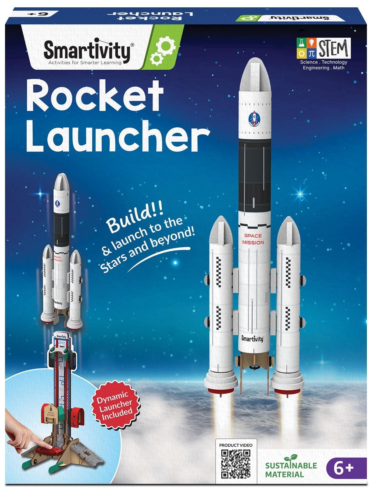 Smartivity DIY Rocket Launcher STEM Kit for Kids 6-12 Years