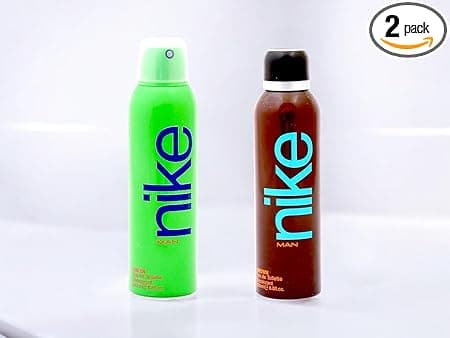 Nike Eau De Toilette Deodorant for Men - Combo pack of 2, Deos for Boys and Men, Sporty and Regular use deos (200ml*2) (Brown + Green)