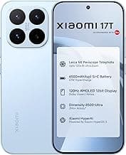 XIAOMI 17T (Blue, 12GB+256GB)|Flagship Leica Cameras|Leica UltraPure Optics|Segment Best Leica 5X Optical Zoom|120X AI Zoom|16.74cm(6.59") 120Hz AMOLED|3500nits Display|6500mAh Battery|HyperOS 3.0