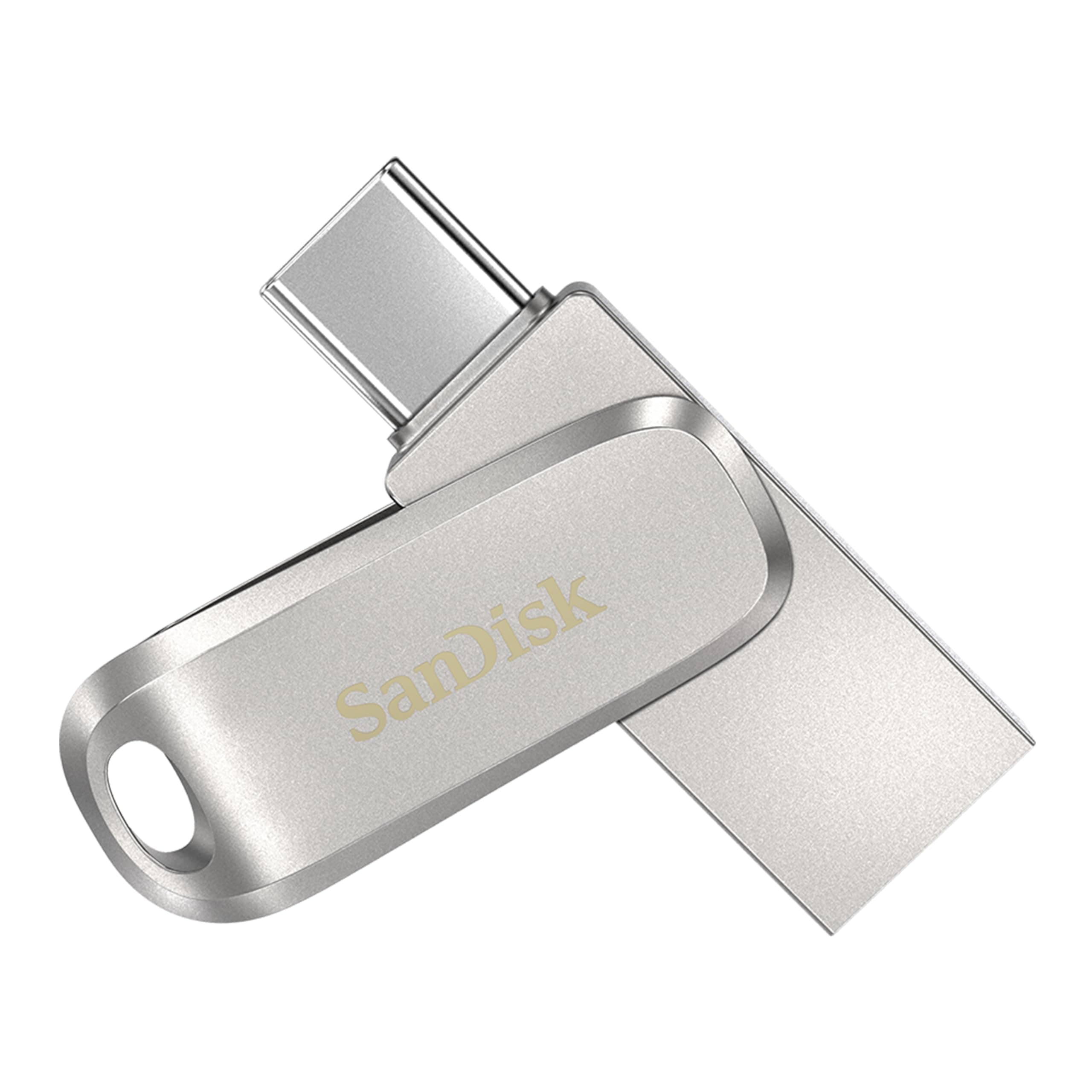 SANDISK Ultra Dual Drive Luxe Type-C 256GB, OTG, Upto 400MB/s, Pendrive, Silver, 5Y Warranty (SDDDC4-256G-I35)