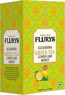 Ty-phoo Flurys Natural Cleansing Green Tea Honey & Lemon,25 Tea Bags,42.5 Grams