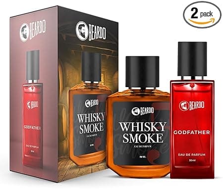 BEARDO Whisky Smoke & Godfather Perfume Giftset for Man (50 Ml X 2)|Spicy, Woody & Aromatic|Long Lasting Fragrance |Perfume for Men |Premium Perfume | Giftset for Men