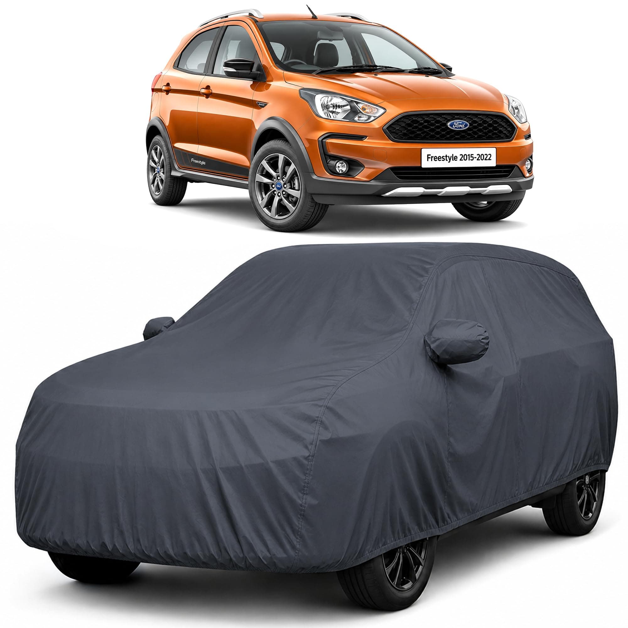 Autofact Car Body Cover Compatible with Freestyle 2015-2022 | Custom Fit Car Cover |100% Waterproof | Triple-Stitched Lightweight Fabric | Dustproof | Indoor & Outdoor Use | Elastic Bottom