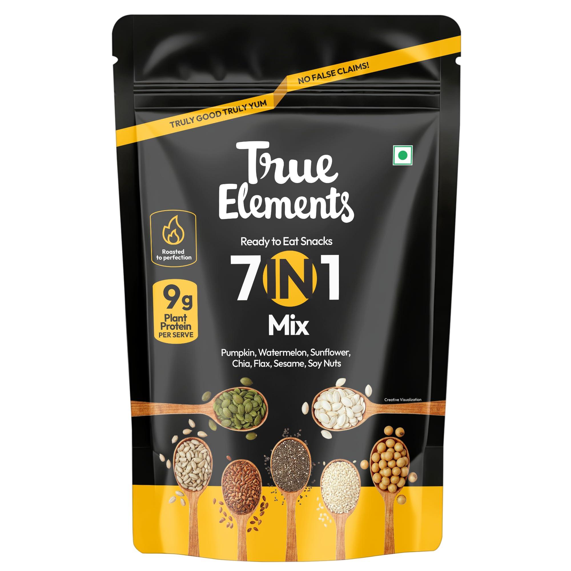 True Elements 7 in 1 Seeds Mix 250g - 24g Protein & 16g Fibre per 100g