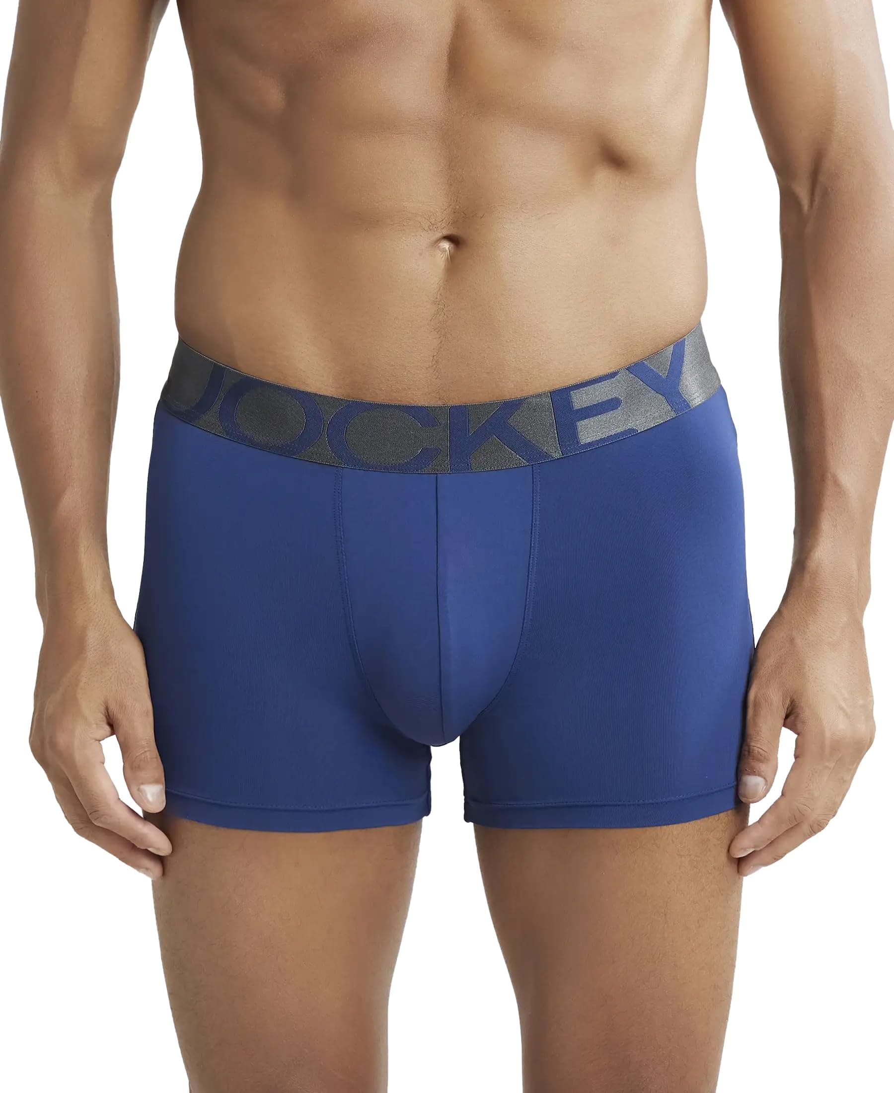 Jockey Men's Cotton Trunks (Pack of 1) (IC28_Royal Blue_Medium_Royal Blue_M)